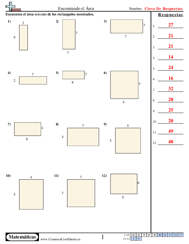  - encontrar-el-area worksheet