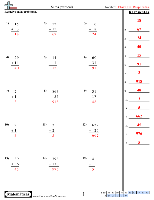  - suma-vertical worksheet