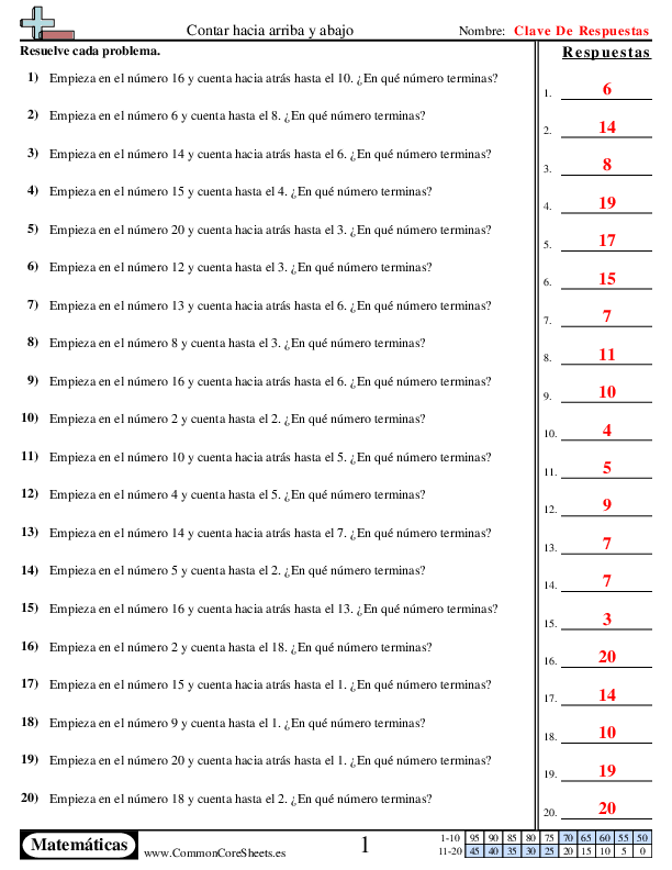  - contar-hacia-arriba-y-abajo worksheet