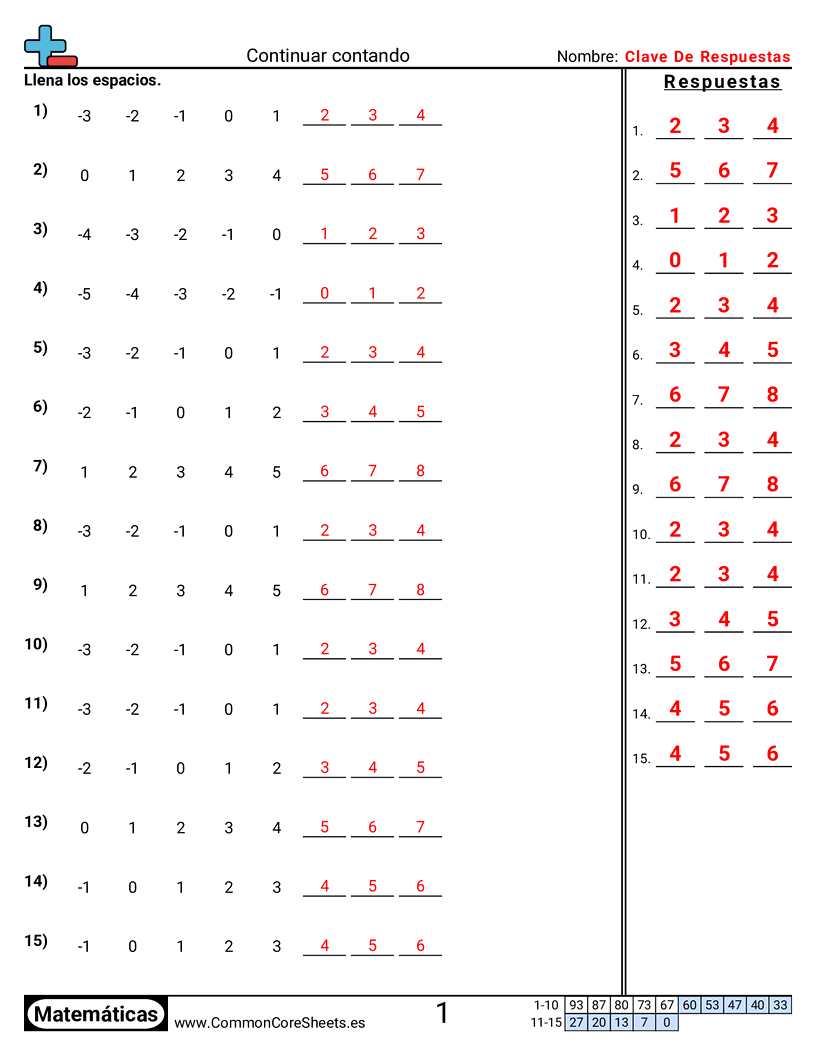 Ejercicios  de conteo - contar-dentro-de-120 worksheet