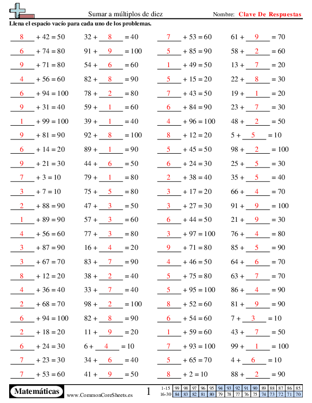  - sumando-a-multiplos-de-diez worksheet