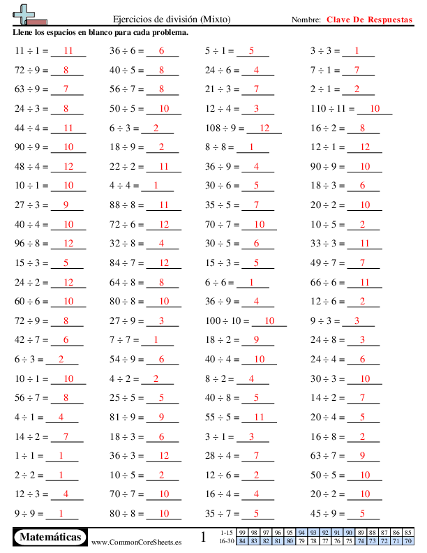  - mixto worksheet