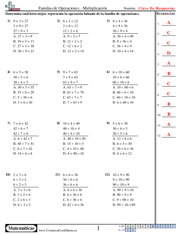  - encuentra-el-factor-faltante-opcion-multiple worksheet