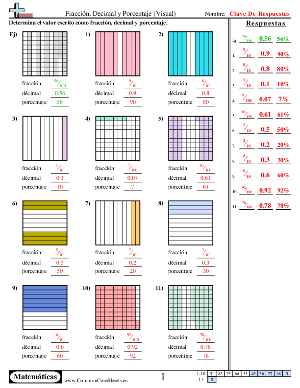  - fraccion-decimal-y-porcentaje-visual worksheet