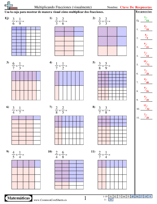  - multiplicar-las-fracciones-visual worksheet