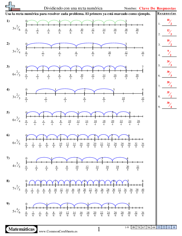  - recta-numerica-entero-por-fraccion worksheet