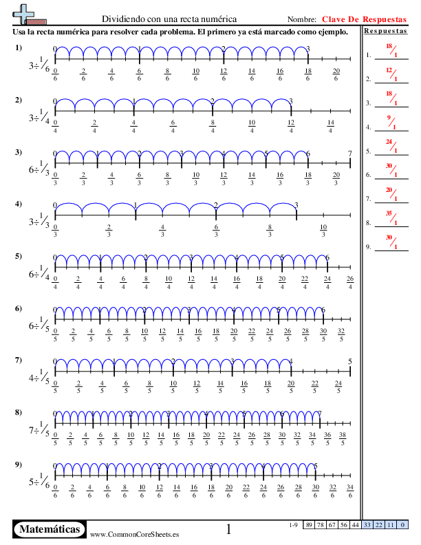  - recta-numerica-entero-por-una-fraccion-de-unidad worksheet
