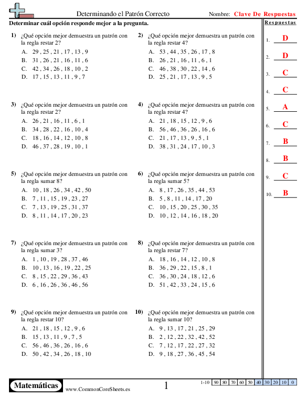  - determinando-el-patron-correcto worksheet