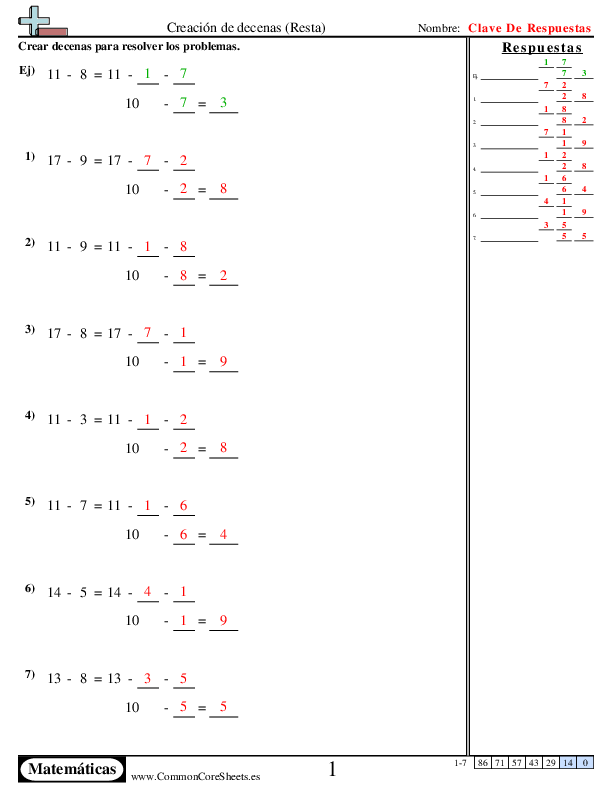  - creando-dieces worksheet