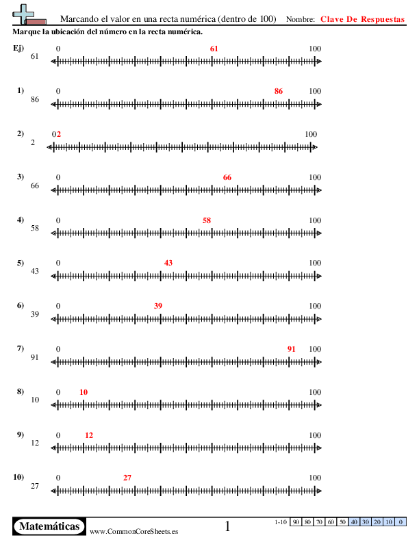  - marcando-el-valor-en-una-recta-numerica-dentro-de-100 worksheet