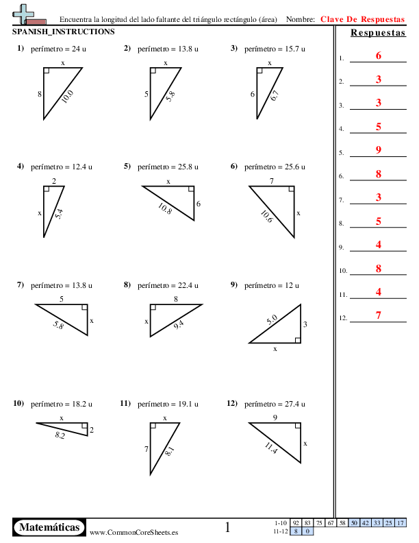  - encuentra-la-longitud-del-lado-faltante-del-triangulo-rectangulo-area worksheet