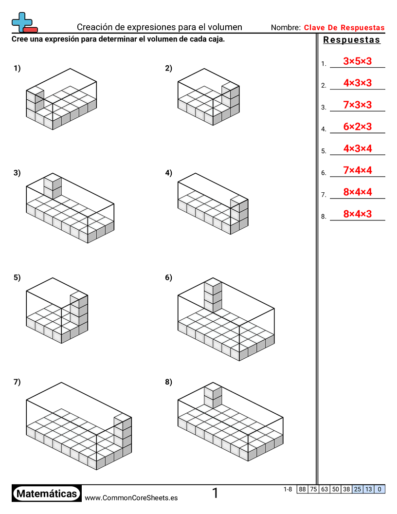 Ejercicios  de volúmenes - crear-expresiones-para-volumen worksheet