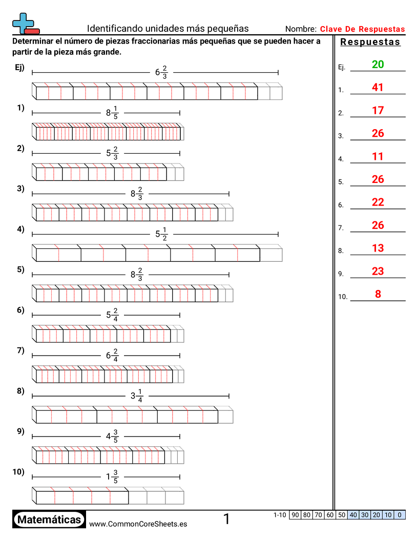 Ejercicios  de volúmenes - encontrar-unidades-mas-pequenas worksheet