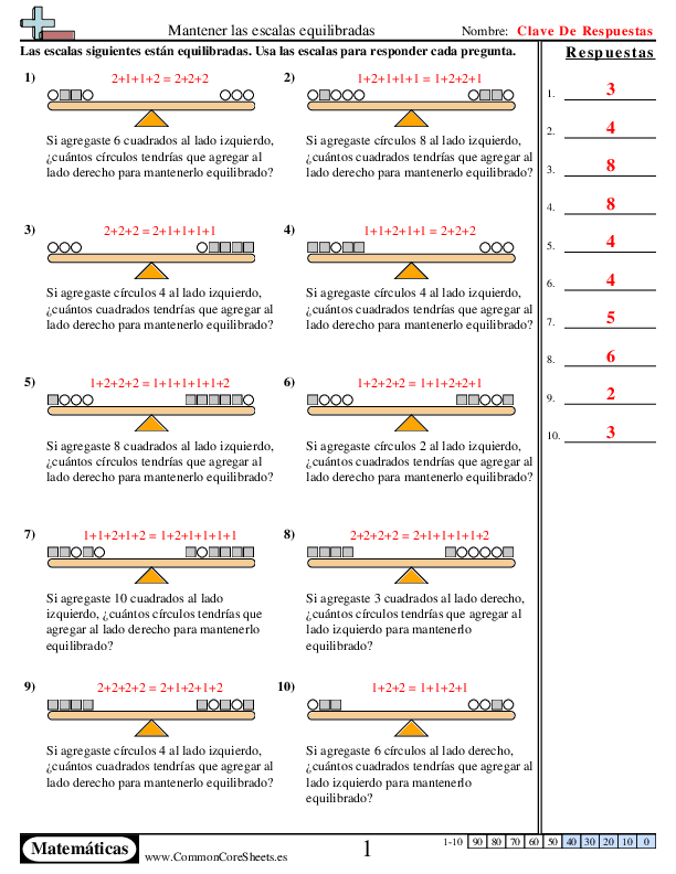  - mantener-las-escalas-equilibradas worksheet