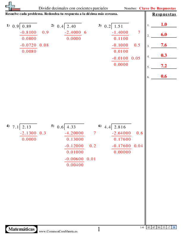  - dividir-decimales-con-cocientes-parciales worksheet