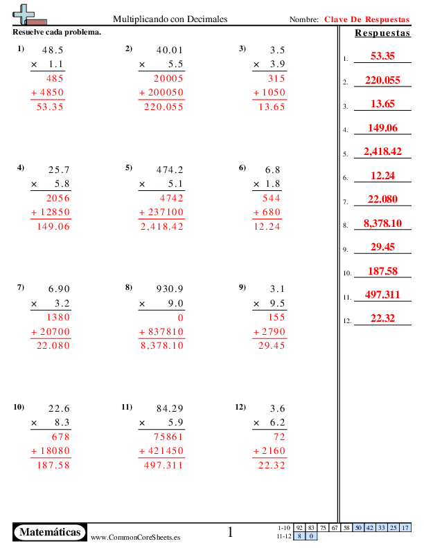  - multiplicando-decimales-vertical worksheet