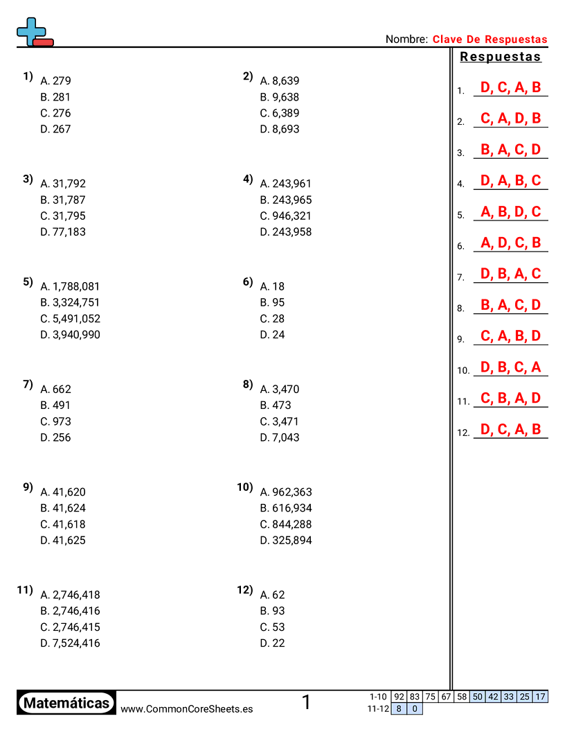 2nd Grade Ejercicios  de valor y valor posicional - Comparar números de tres dígitos worksheet