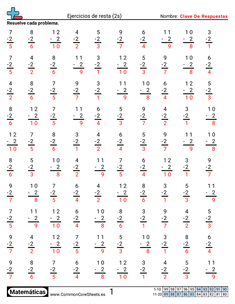 Ejercicios  de ejercicios de matemáticas - 2-tablas worksheet