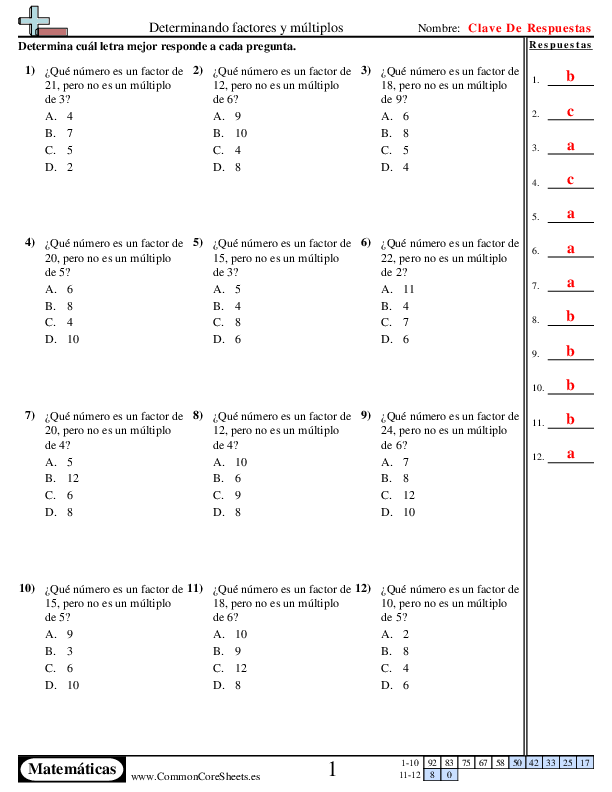  - determinar-factores-y-multiplos worksheet