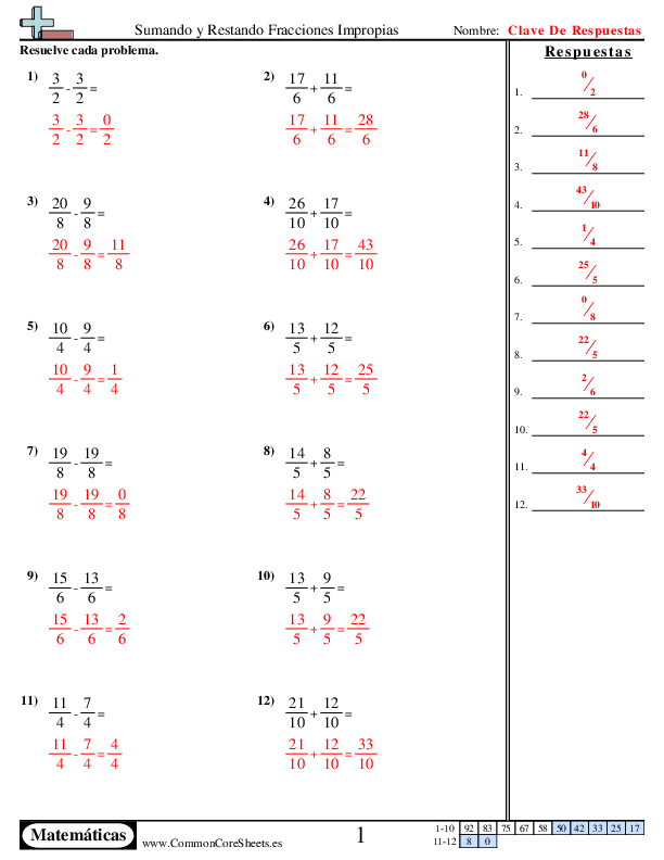  - fracciones-impropias-mismo-denominador worksheet