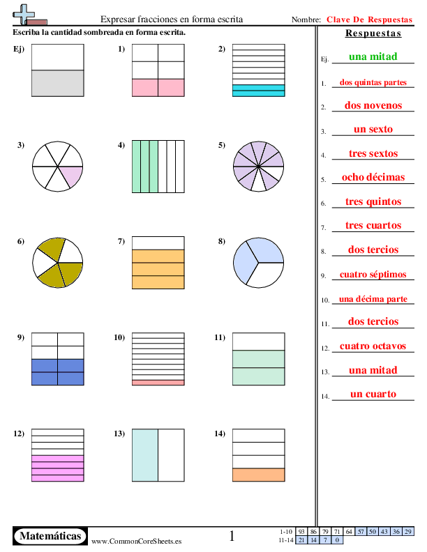  - expresar-fracciones-en-forma-escrita worksheet