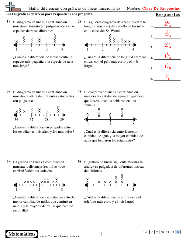 - hallar-diferencias-con-graficas-de-lineas-fraccionarias worksheet