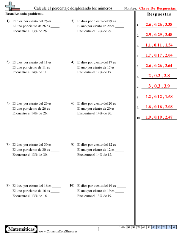  - calcule-el-porcentaje-desglosando-los-numeros worksheet