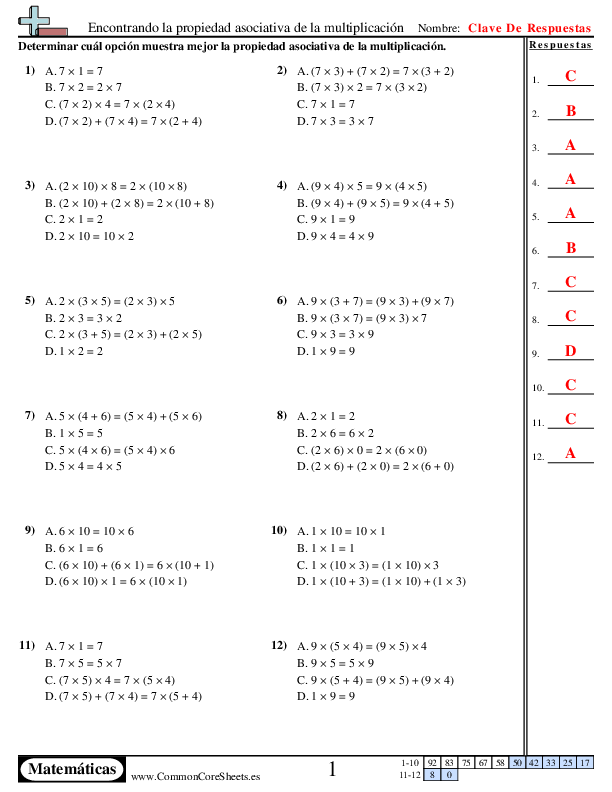  - propiedad-asociativa-opcion-multiple worksheet