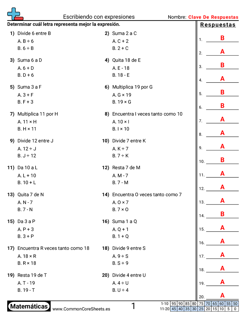 6th Grade Ejercicios  de valor y valor posicional - Escribir con expresiones worksheet