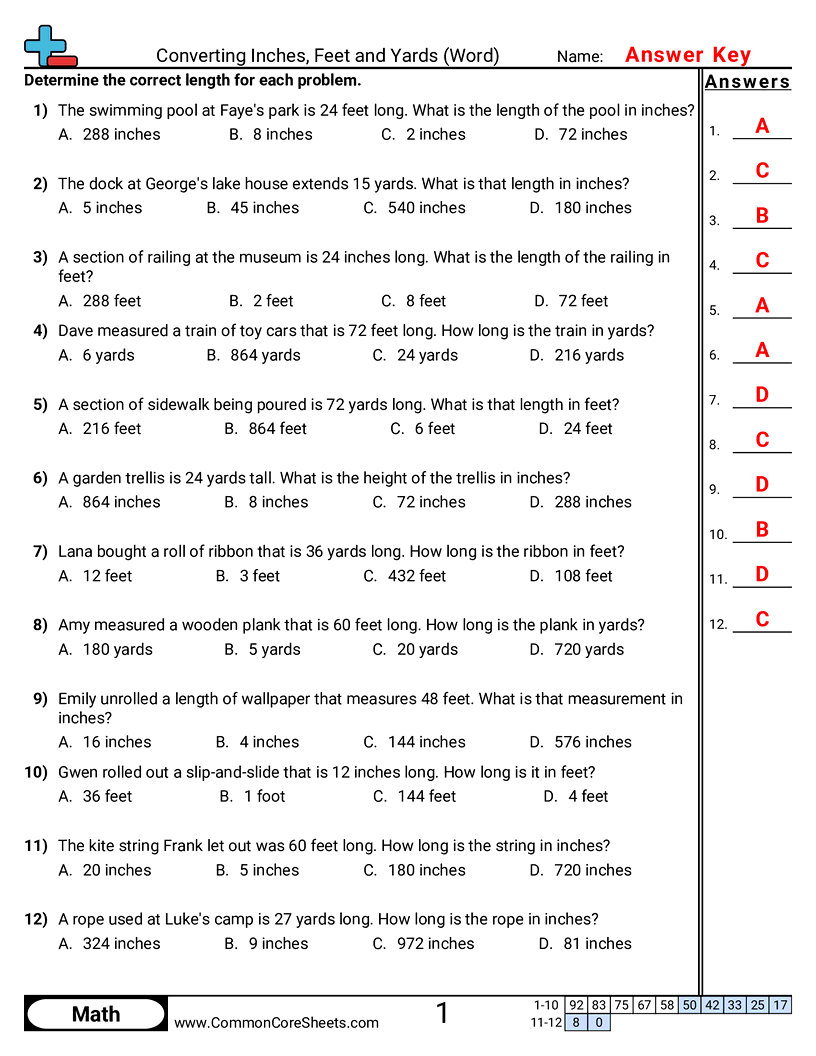 Related worksheet
